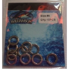 Argolas Williamson Solid Rings Tamanho: 4 Quantidade 10pcs